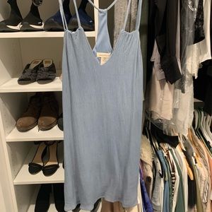 Blue strappy dress